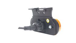 Led position side light and amber reflector with 90º support