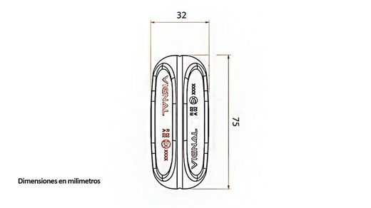 Rear side light in Led Vignal 112120