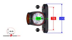 Standlicht hinten links/rechts LED-Position ohne Arm (1 Stück)