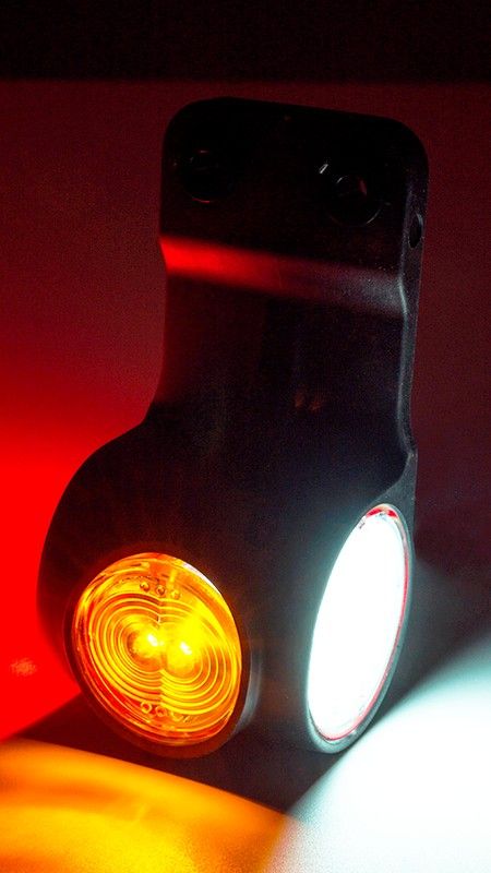 Right swinging rear sidelight Led 12/24V Neon effect