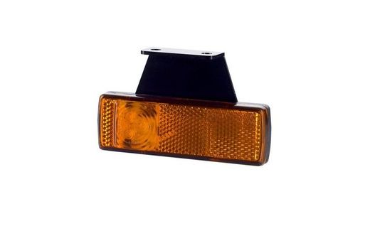 Veilleuse led 12/24V ambre avec reflex. Position latérale avec appui (Côté gauche)