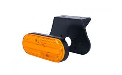 LED-Kontrollleuchte 12/24 V gelber Neoneffekt mit Reflex. Seitenlage mit Unterstützung (rechte oder linke Seite)