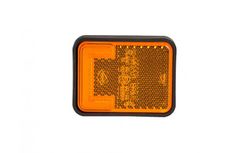 Led indicator light 12/24V amber neon effect with reflex. Lateral Position (Right or Left Side)