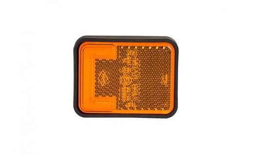 Led indicator light 12/24V amber neon effect with reflex. Lateral Position (Right or Left Side)