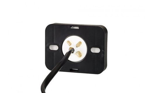 Led indicator light 12/24V amber neon effect with reflex. Lateral Position (Right or Left Side)