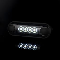 Horpol 12/24V getönte LED-Frontkontrollleuchte.