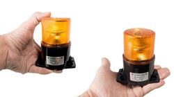 Amber cylindrical flashing Led pilot light