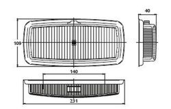 Luz interior translúcida de teto Sim