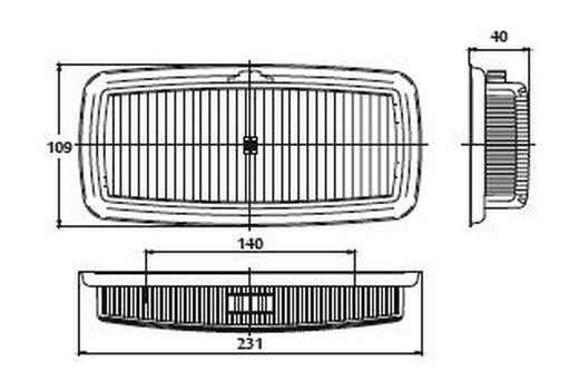 Luz interior translúcida de teto Sim
