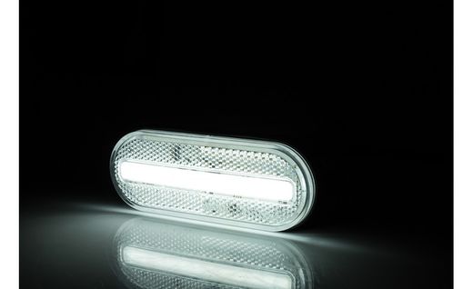 Front position light white LED Neon effect 12/24V with reflex