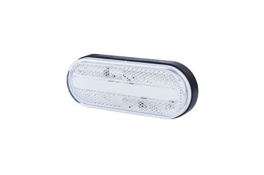 Positionslicht weiß LED Neoneffekt 12/24V mit Halterung und Reflex