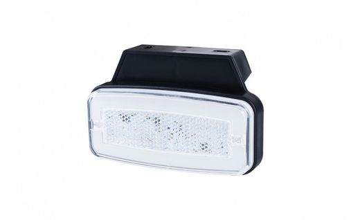 Vorderes Positionslicht weiße LED Neoneffekt 12/24V mit Halterung (optional) und Reflex