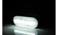Positionslicht weiß LED Neoneffekt 12/24V mit Halterung und Reflex