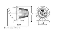Sim weiße konische Tulpe vorne Pilotenposition
