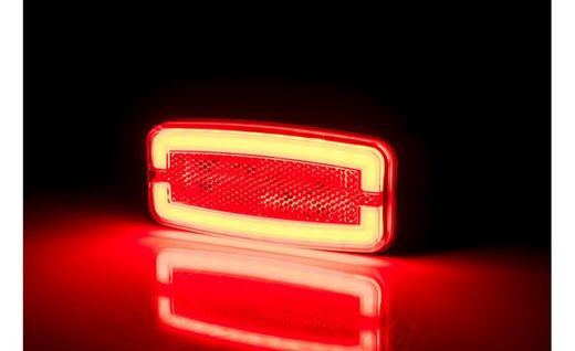 Rücklicht rot LED Neoneffekt 12/24V mit Reflex