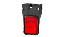 Red LED neon effect taillight 12/24V with bracket and reflex