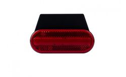 Red LED neon effect taillight 12/24V with bracket and reflex