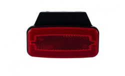 Rücklicht mit rotem LED-Neoneffekt, 12/24 V, mit Halterung (optional) und Reflex