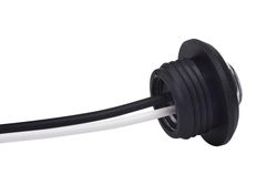 Round white Horpol Led light - Front position. pressure mount