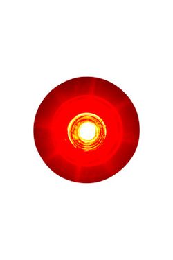 Round red Horpol Led light - Rear position. pressure mount