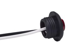 Round red Horpol Led light - Rear position. pressure mount