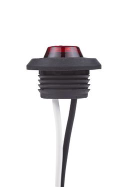 Round red Horpol Led light - Rear position. pressure mount