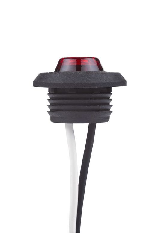 Round red Horpol Led light - Rear position. pressure mount
