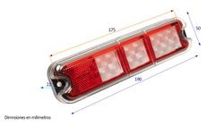 Feu arrière LED 12V pour chariots élévateurs Hyster et Yale