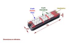 Rücklicht 4 Dienste 12/24 V alle Led