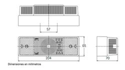 Forklift Taillight with Reverse Sim
