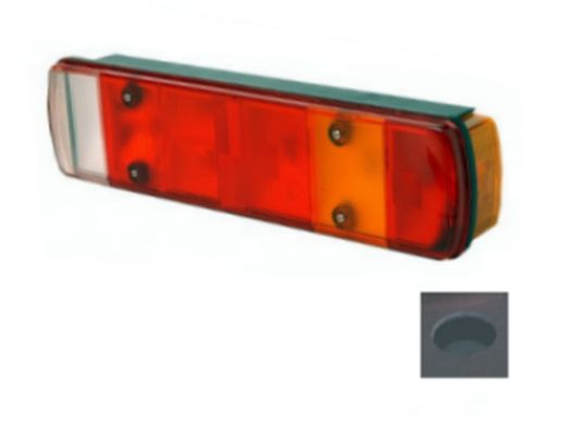 Tail light connector lower hole Scania