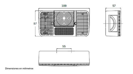SIM 3127 small multifunction rear light