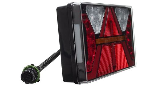 Fanale posteriore destro (lato passeggero) rimorchio interamente a LED con luce di posizione effetto Neon STRADA