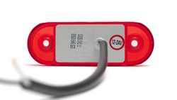 Extra flat taillight gauge red Led 12/24 volts