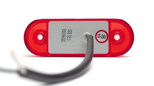 Extra flat taillight gauge red Led 12/24 volts