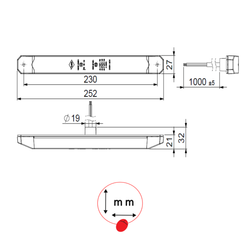 Luce posteriore a LED Horpol Lizard a 3 funzioni: posizione, freno, indicatore di direzione statico
