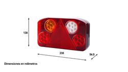 Anhängerrücklicht mit Dreieck alle LED Horpol