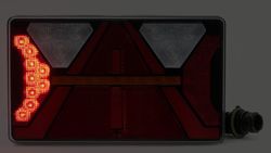 Piloto trasero izquierdo (lado conductor) remolque todo Led con luz posición efecto Neon STRADA