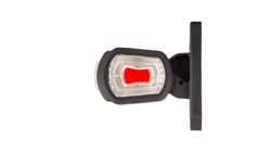 Piloto lateral trasero cuerno recto corto luz led blanca, ámbar y roja Horpol