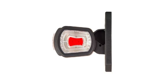 Piloto lateral trasero cuerno recto corto luz led blanca, ámbar y roja Horpol