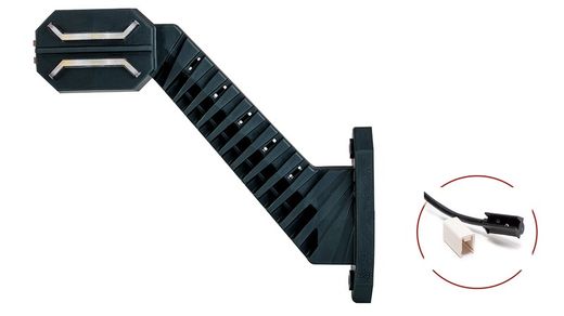 Rechtes LED-Seitenrücklicht PR mit langem diagonalen Arm Dragon