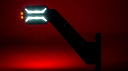 Rechtes LED-Rücklicht SS mit langem diagonalen Arm, Dragon