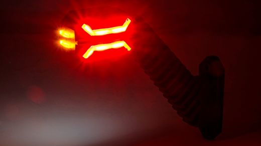 Left LED Side Rear Light SS Long Diagonal Arm Dragon