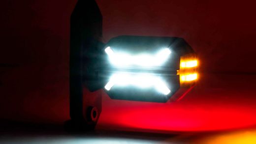Dragon LED links/rechts Rücklicht kurzer gerader Arm