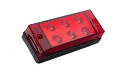 Fanale posteriore rettangolare a led fendinebbia