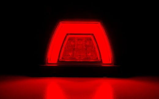 LED rear light with position light and turn signal