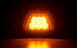 LED rear light with position light and turn signal