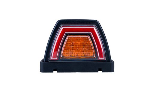 LED rear light with position light and turn signal