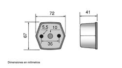 Kontrollleuchte hinten rot Flachboden Rinder