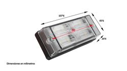 Luce posteriore LED luce retromarcia LCD 657